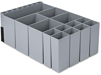 aidB NextGen Einsatzkasten Set 1+4+8+8 Kästen, 600 x 400 x 220 mm, ideal als Einsatz für Schubladen und NextGen Euroboxen
