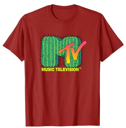 MTV Logo Sunset Cactus T-Shirt