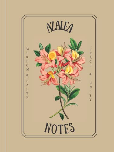 Personalised Notebook - Azalea Flower Notebook - Azalea Flower Gift