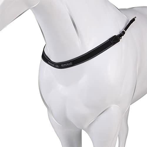 Acavallo Vorderzeug Kalbsleder mit Elastik, Größe:WB, Farbe:schwarz