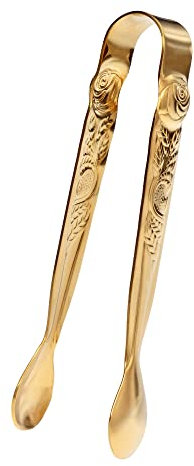 GRÄWE Pinza per zucchero, in acciaio inox, serie Rose Decor, oro