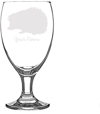 Personalised Hedgehog Craft Beer Snifter Glass Animal Gift for Him for Her