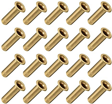 METALLIXITY Foro Passante Rivetto (3mm x 10mm) 200pz, Rame Cavo Rivetto Dadi - per PCB Schede, Ramato