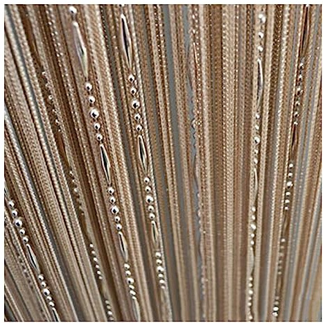 Cozylkx Türvorhang Mit Fadenperlen, 100 cm x 200 cm, Fliegen-Insekten-Insektenschutz, Fadenvorhänge Mit Quasten, Raumteiler-Vorhang Für Fenstertüren