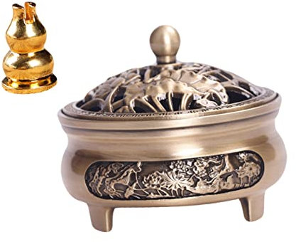 Antike Räuchergefäß Deko aus Legierung, Gold, für Zuhause