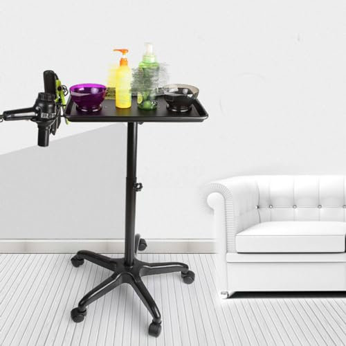 Beauty Rolling Tray Cart Utility Cart, Friseursalon Service Instrument Trolley Ständer mit 5 Rollen und Zubehör Caddy für Badezimmer Büro