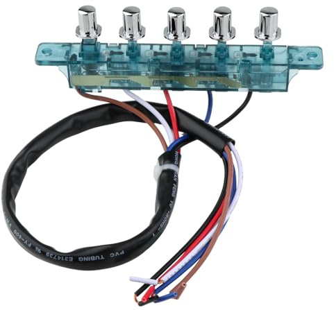 Baoblaze Interruptor de Campana extractora, Interruptor de botón pulsador de Campana extractora, 5 Botones para Piezas, Interruptor de Tablero de Llave de