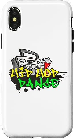 Hülle für iPhone X/XS Ghetto Blaster Radio Hip Hop Dance Melanin Rap Radio Lustig