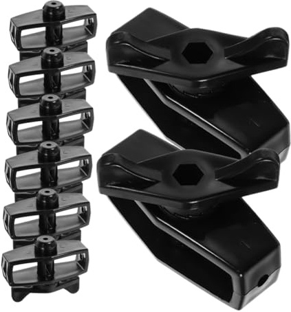 Happyyami 8pcs Black Plastic Wire Tighteners Cable Tensioner Kit for Outdoor Fence Maintenance, Easy to Carry Abs Material Garden Wire Tightener with Added Safety and Simple Design