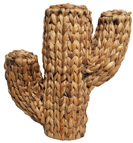 Muebleme Cactus decorativo H. 32 cm trenzado de Jacinto de Agua – Ambiente Natural – Quinn