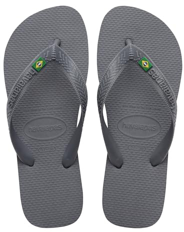 Havaianas Unisex adulto Top Brasil FlipFlops Steel Grey 45/46