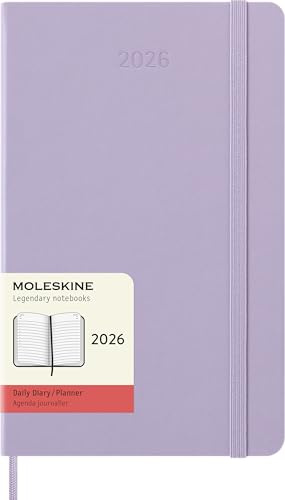 AGENDA DIARIA 2026 LARGUE LILA PASTEL TAPA DURA