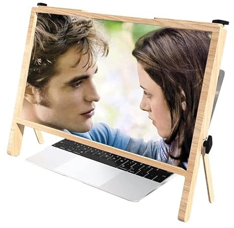 Faltbare 3D-Laptop-Bildschirmlupe,kompatibel Mit 15-20 Mobiltelefonen, Tablets Und Laptops; Für Senioren, Die Aus Nächster Nähe Lesen Und Filme Ansehen Möchten, 1:1-Originalbildvergrößerung