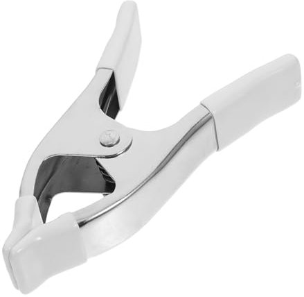 HOMSFOU 6 Vernickelte A-linien-federklemmen Robuste Metall-federklammern Zur Verbesserung Des Fotografie-hintergrunds Pvc-abdeckung