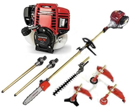 Rasaerba GX35 Weed Eater a benzina, tagliabordi/tagliabordi a benzina a 4 tempi, decespugliatore 5 in 1 + 1 asta di prolunga