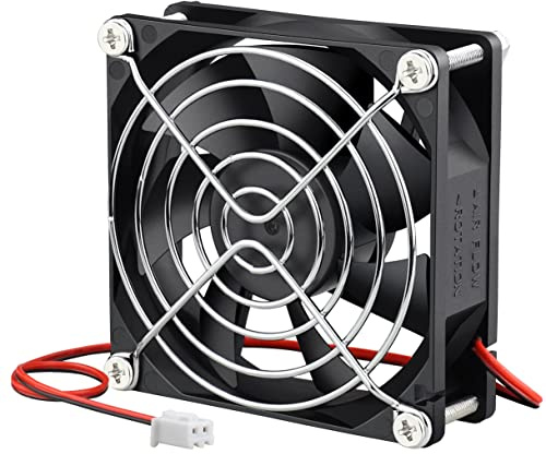 GDSTIME 80mm 24V Fan Dual Ball 8025 Computer Case Cooling Fan | 4500RPM 42CFM High Performance for Gaming Console Router TV Boxes Projectors DVRs