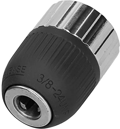 Cryfokt Portabrocas con Orificio Pequeño, Conector Atornillado a Mano, Semimetálico, 2‑13 Mm, 3/8‑24UNF, Cómoda Abrazadera a Prueba de Golpes para Taladros de Impacto, Hardware