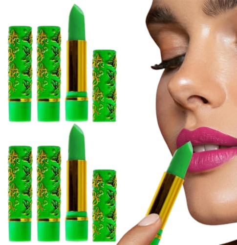 MOLZINY 6 Pièces Rouge à Lèvres Magique Couleur Magique Changeant Avec la Température Rouge à lèvres hydratant protecteur naturel Brillant à Lèvres Hydratant Lèvre Pulpeuse Ensemble Maquillage