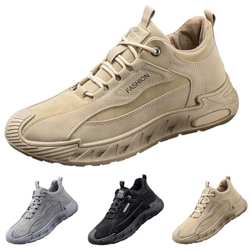 Baskets d'extérieur pour homme - Imperméables et durables - Chaussures de combat à lacets - Légères - Chaussures de travail de construction - Chaussures militaires et tactiques