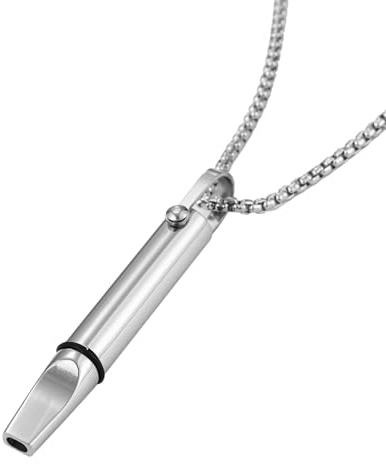GmwyCzV Collar de Respiración, Cadenas Respiratorias para Dejar de Fumar, Collar Contra la Ansiedad y de Respiración, para Meditación, Relajación, Calma, Ralentización de la Respiracións - Plata