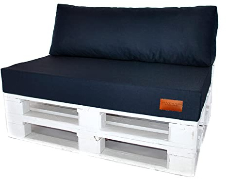 Rückenkissen Indoor Outdoor MH-GD07 Jeans Dunkelblau 120x40x10-20cm