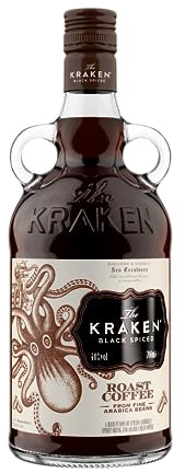 Kraken Black Spiced Roast Coffee Rum | Mit einzigartig-würzigem Geschmack in der Kaffee-Edition| 40% vol. | 0,7 l