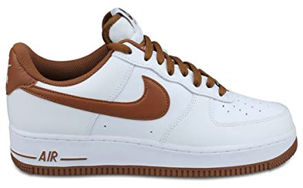 Nike Unisex Air Force 1 07 Leder Pecan White Trainer 45 EU