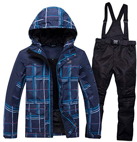 Herren Winter Ski Berg Anzug Snowboard Anzug Skijacke + Abnehmbare Skihose Ski Set R3 XXL