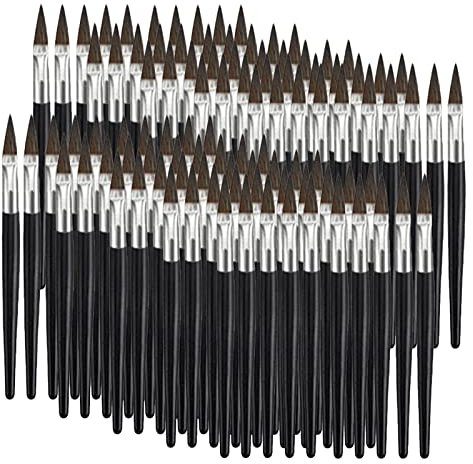 RoseFlower Einweg-Make-up-Pinsel 100 Stück - Tragbarer Lipgloss/Concealer/Lidschatten/Eyeliner-Pinsel Zum Gleichmäßigen Auftragen Von Make-up, Kein Verschütten #2