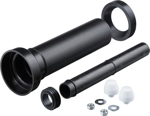 Duravit DuraSystem Wandanschlussgarnitur für WC, verlängert, 365 mm, WD6010000000
