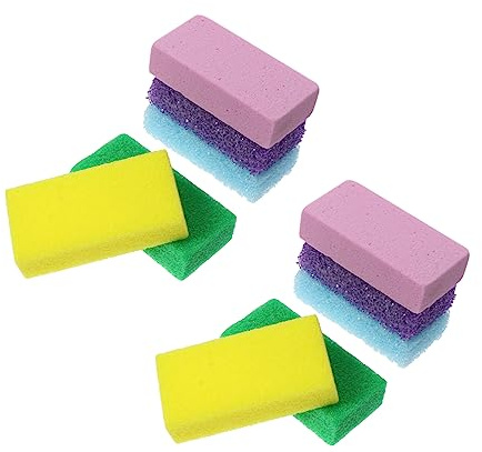 Pietra Pomice per Piedi Pu 10 Pezzi, Rimuovi Calli e Pelle Dura | Formato da 10 Pezzi, Adatta per Bagno e Viaggio, Azione di Scrub per Pedicure e Cura Plantare Colore Casuale