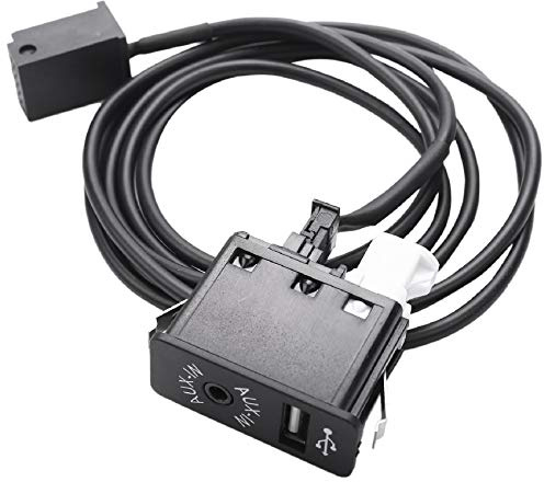 Vorfaove Adaptateur de musique pour voiture avec port USB 12 broches Bluetooth pour E39 E53 X5 Z4 E85 E86 X3 E83