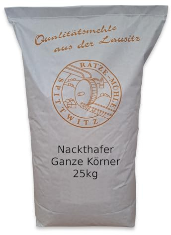Nackthafer ganzkörnig 25kg von Rätze-Mühle ganze Körner Kerne 100% regional naturbelassen