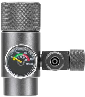 DONGKER Aquarium CO2 Regulator,Single/Dual Fish Tank Carbon Dioxide Pressure Gauge Adjustable Pressure for Aquatic Plants CO2 System