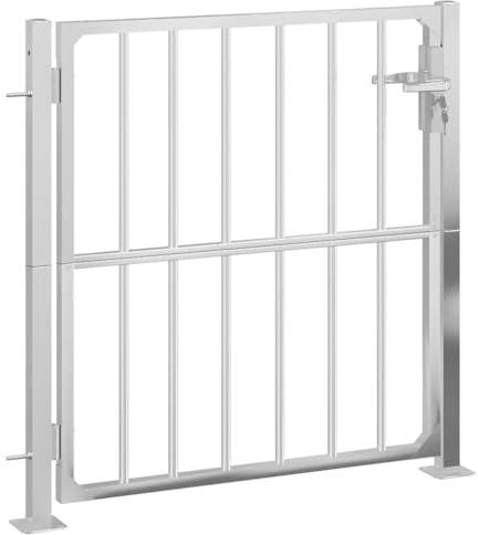 vidaXL Gartentor 100 x 95 cm Edelstahl