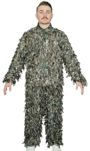 QuikCamo Mossy Oak Greenleafy 3D Leafy Suit (Shirt and Pants) L-XL, Large-X-Large