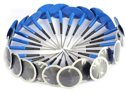 Autoreifen-Reparatur-Patch-Set, Universelles Tubeless-Pannen-Pilzstopfen-Gummi-Werkzeug für Auto, Motorrad, Elektrofahrzeug (48 * 6mm)