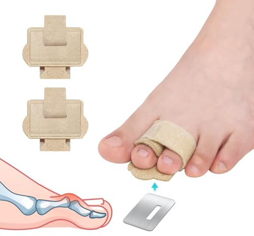 Pozpo Tech Hammerzehen Korrektoren, Zehen Glätteisen für Damen & Herren, Hammerzehen Schienen Bandagen - 2 Stück in einer Packung