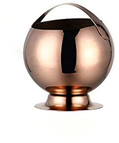 RUHEN Ice Container Bar Stainless Steel Ice Bucket Champagne Beer Red Wine Ice Bucket Hotel Kitchen Convenient Portable Ice Bucket Beverage Bucket Ice Buckets for Bar Parties Wine