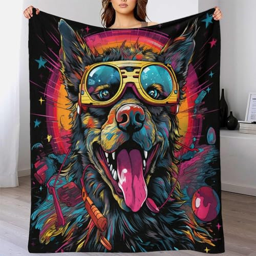 XJmoney Fleecedecke mit individuellem Foto, Geschenk für Kinder, Plüschdecke für Bett, Sofa, Couch, Jungen, süße Überwurfdecke, Mädchen, Babyzimmer, Decken, 100 x 130 cm