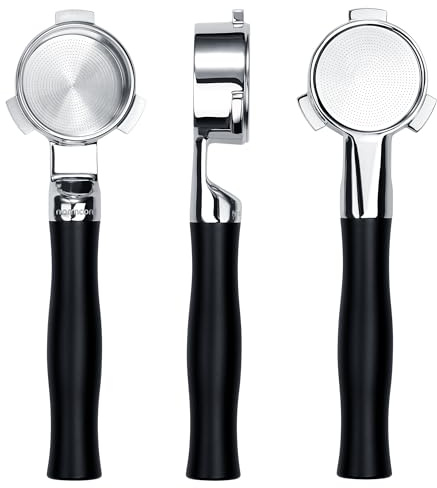 Normcore Portafiltro sin fondo Unibody de 54 mm con cesta de precisión integrada de 18-22 g, se adapta a máquinas Breville Sage de 54 mm, tamaño de agujero de 0,28 mm