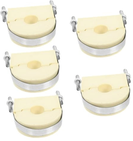 Veemoon 5pcs Heavy Duty Pipe Clamp Straps Polyurethane Tube Clamp Insulation for Pipes