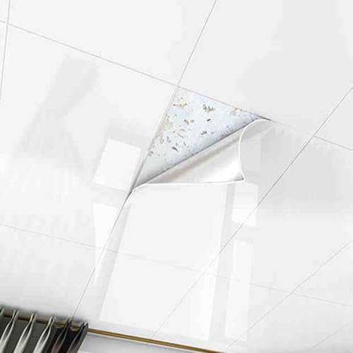 Wasserdichte PVC-Deckenfliesen – 61 x 30 cm große Deckenpaneele für Bad und Keller – einfach zu installieren, schneiden und dekorieren – 30 Stück für Zuhause, Büro und gewerbliche Nutzung