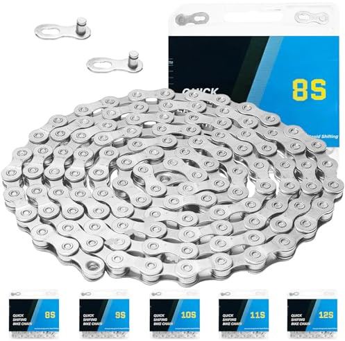 6/7/8/9/10/11/12 Speed Bike Chain – High-Strength, Durable & Smooth-Shifting for Road/Mountain Bikes (6/7/8-Speed)
