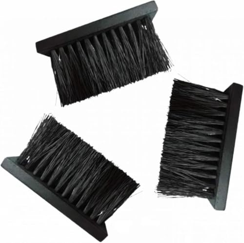 3 Stück Kaminbürsten, Ersatzbesen für Kaminbesteck, länglicher Ersatz-Ersatzbürstenkopf-Nachfüllpack Holzgriff, für Zuhause und Kaminreinigung Feuerherd Kaminpflege
