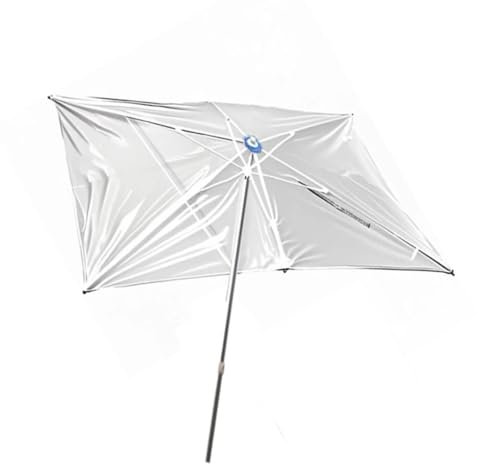ZIUSFAC Rechteckiger Transparent Terrassenschirm Großer Regenschirm 2×2m Wasserdicht Sonnenschirm Balkon Gartenschirm Für Hochzeiten ﻿(2x2m(6.5x6.5ft))
