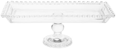 JECOMPRIS Plateau à Fruits Verre Cristal Moderne Plateau De Service Carré Multifonction Pour Salon Et Cuisine Décoratif Et Pratique Pour Fruits Collations Et Salades