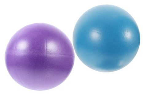 ROMISBABA 2 Stück Gymnastikball Pilatesball aus Robustem PVC 9 Zoll Kleiner Fitnessbälle für Balance und Rumpftraining Indoor Yoga und Pilates Übungen
