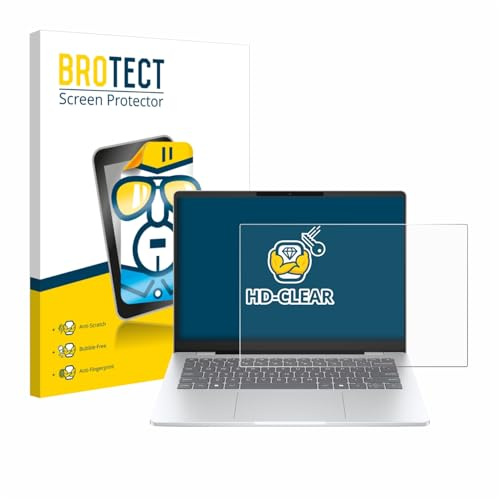 BROTECT Schutzfolie für HP OmniBook 7 14 Laptop AI | Transparenter Displayschutz Made in Germany Klare Displayschutz-Folie Clear Einfache Montage Case-Friendly Displayfolie