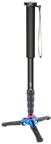 Monopiede for fotocamera allungabile con base di supporto for treppiede pieghevole rimovibile in lega di alluminio for fotocamere DSLR,easy to carry
